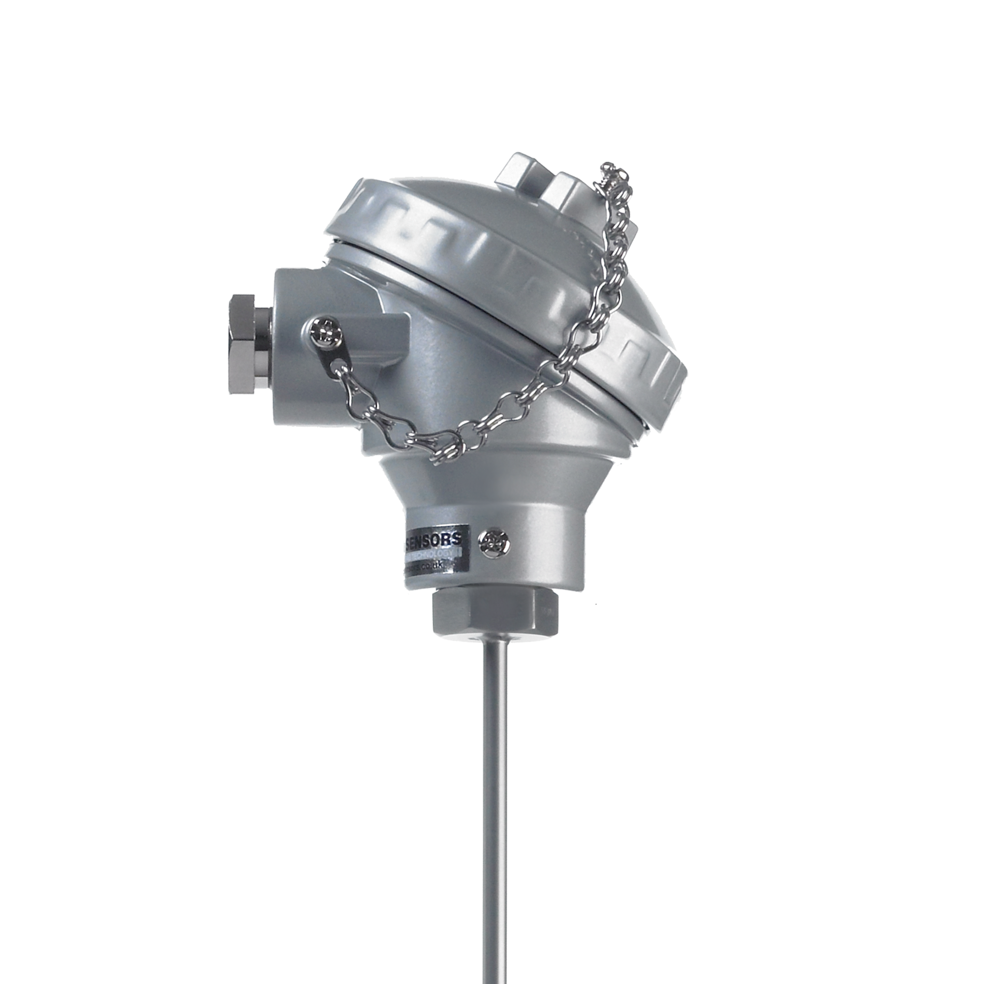 Mineral Insulated Type K Thermocouple with Standard (KNE) Head, Stainless Steel Sheath (1000°C)
