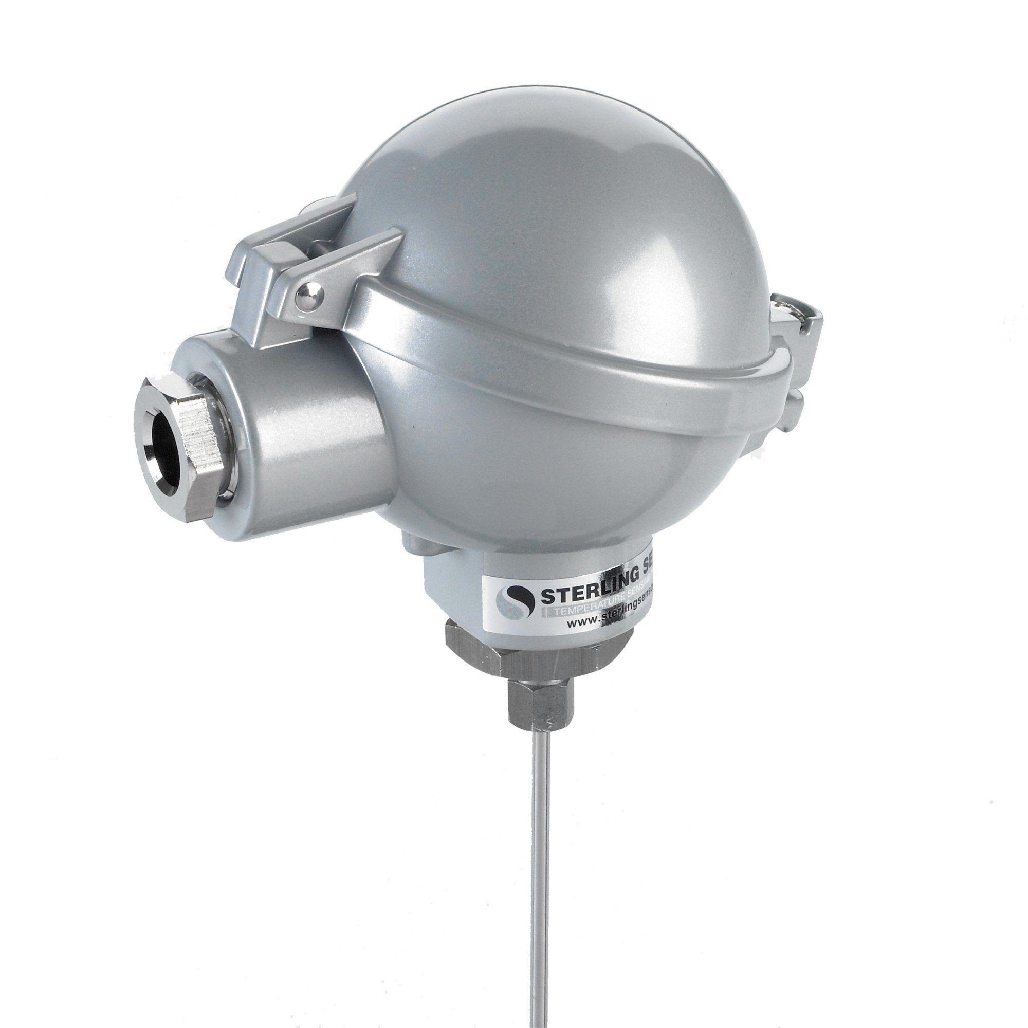 Mineral Insulated Type K Thermocouple with Industrial (BUZ) Head, Inconel Sheath (1200°C)