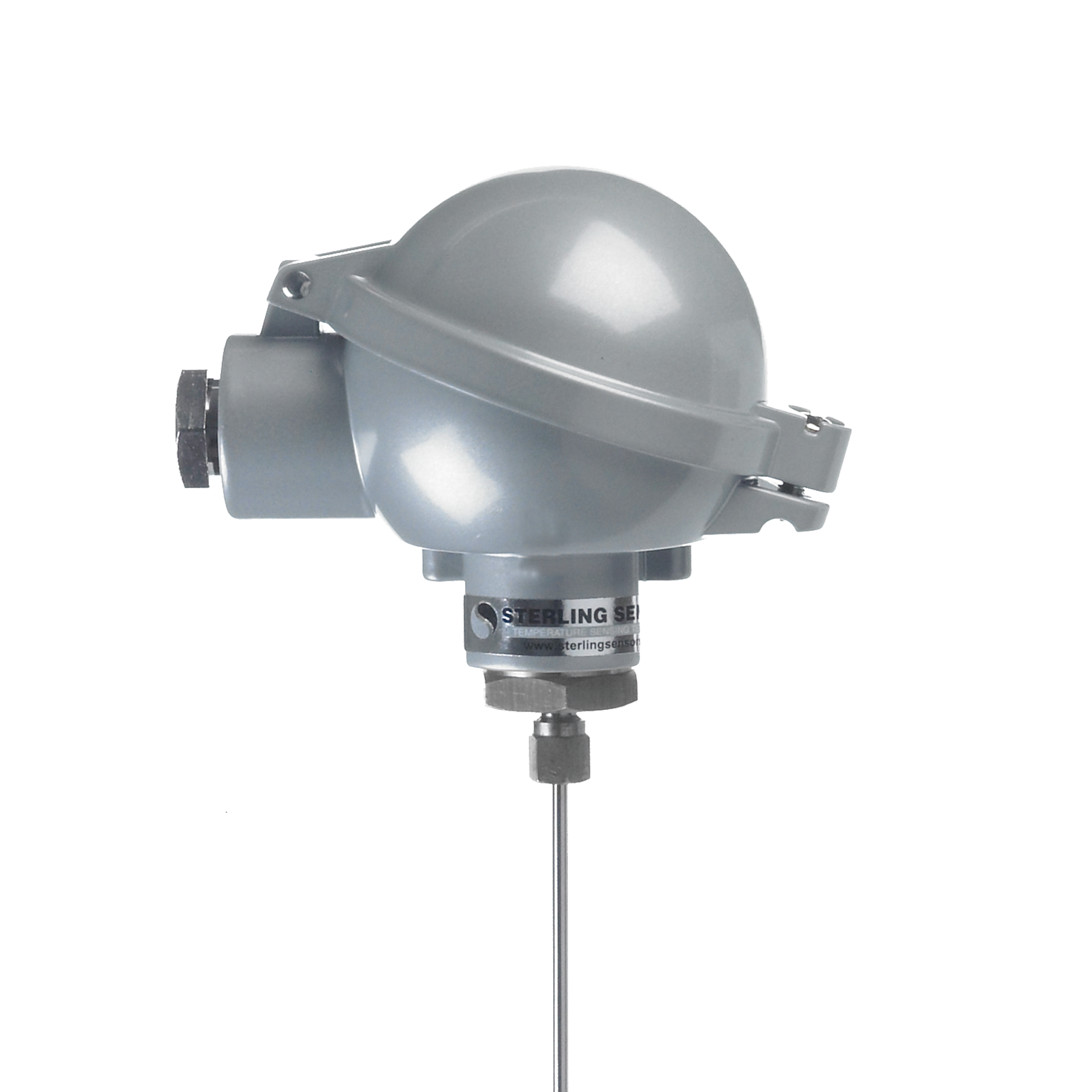 Mineral Insulated Type K Thermocouple with Industrial (BUZ) Head, Inconel Sheath (1200°C)