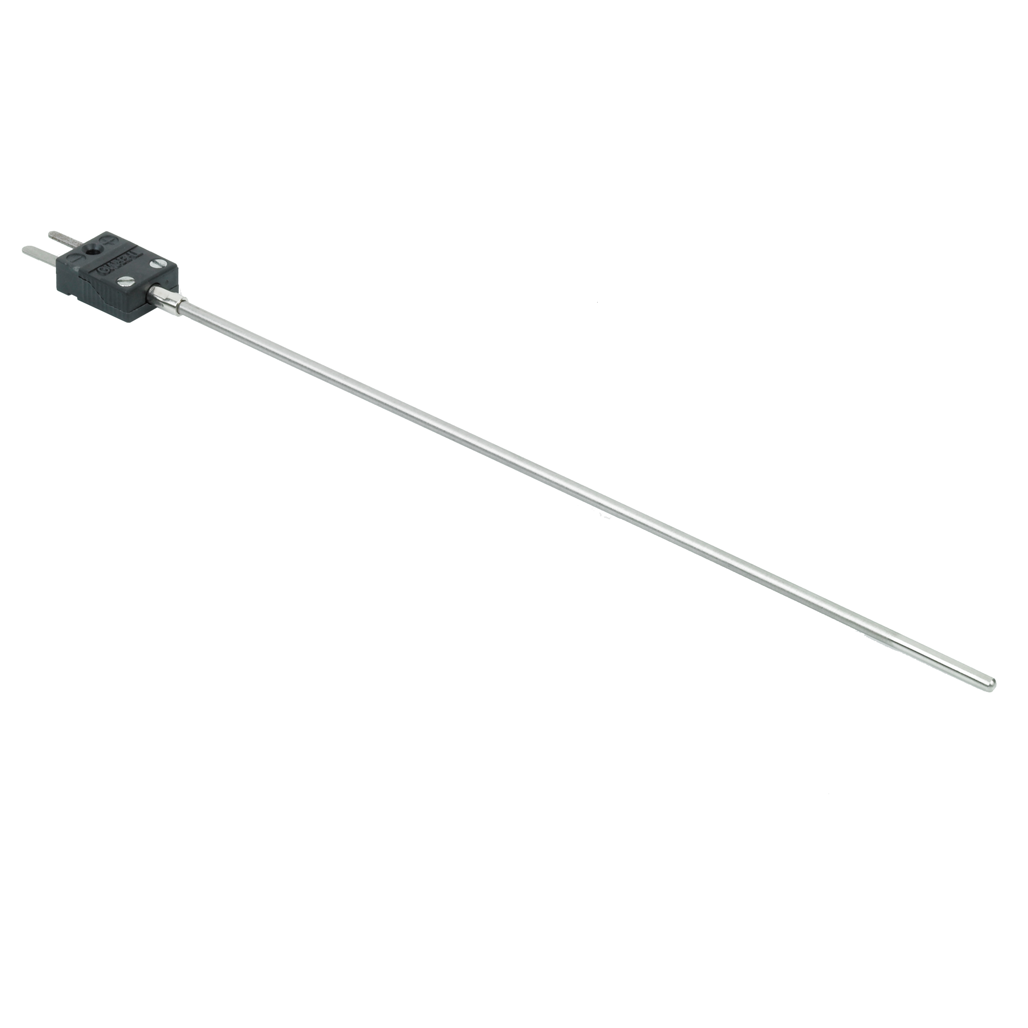Mineral Insulated Thermocouple with Miniature Flat Pin Plug, 3mm Inconel Sheath (1200°C)