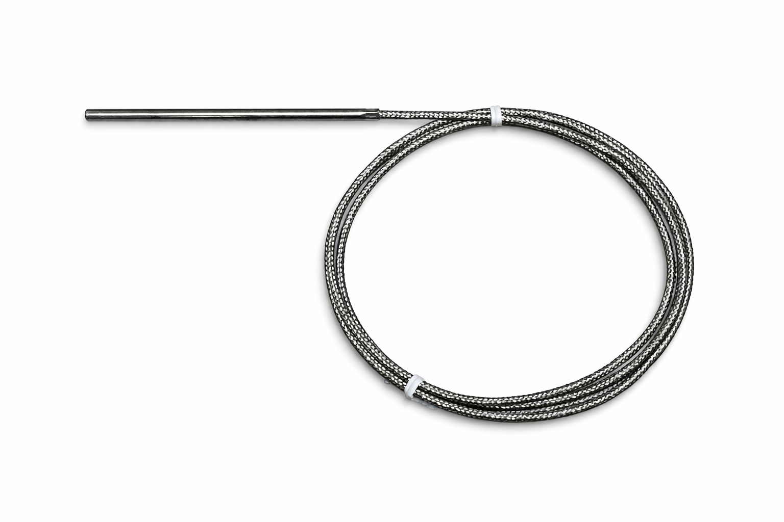 high temperature sensor with braided lead wire