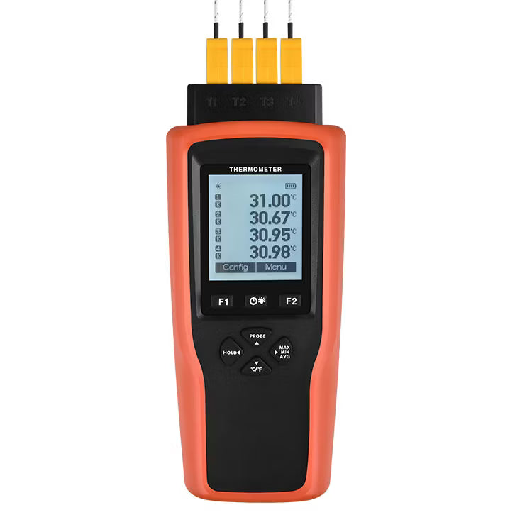 High Accuracy Thermocouple Hand Held Digital Thermometer (1, 2 & 4 Channel Versions)