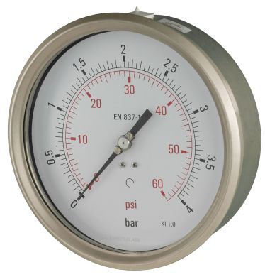 160mm (6 inch) General Purpose Pressure Gauge (Back Entry)