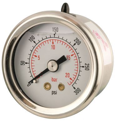 50mm Glycerine Filled Pressure Gauge (Back Entry)