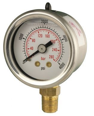 50mm Glycerine Filled Pressure Gauge