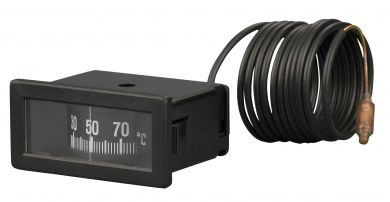 Panel Mounted Capillary Thermometer 58x25mm Clip In