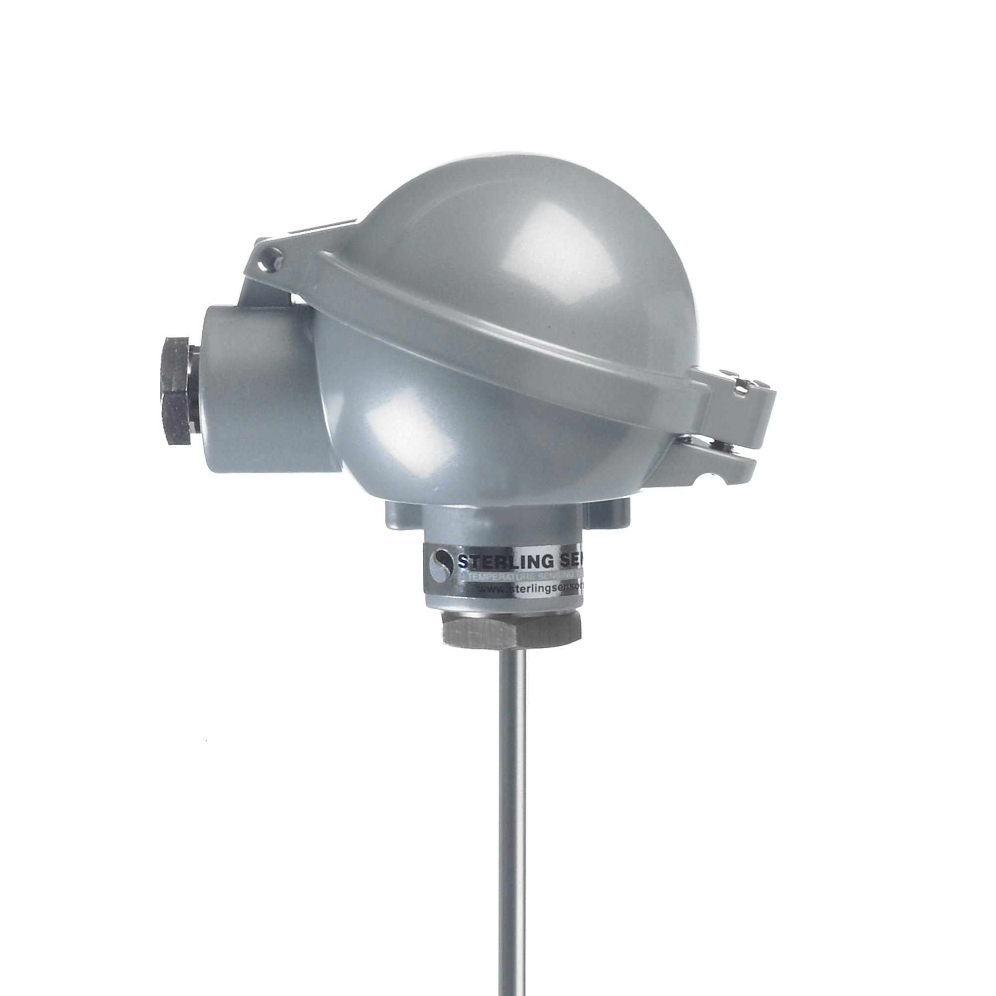 Mineral Insulated Type K Thermocouple with Industrial (BUZ) Head, Inconel Sheath (1200°C)