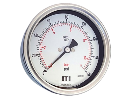 63mm (2.5 inch) Stainless Steel Pressure Gauge (Back Entry)