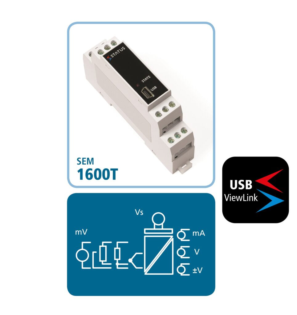 SEM1600T Signal Conditioner Temperature Input, mA or Voltage Output