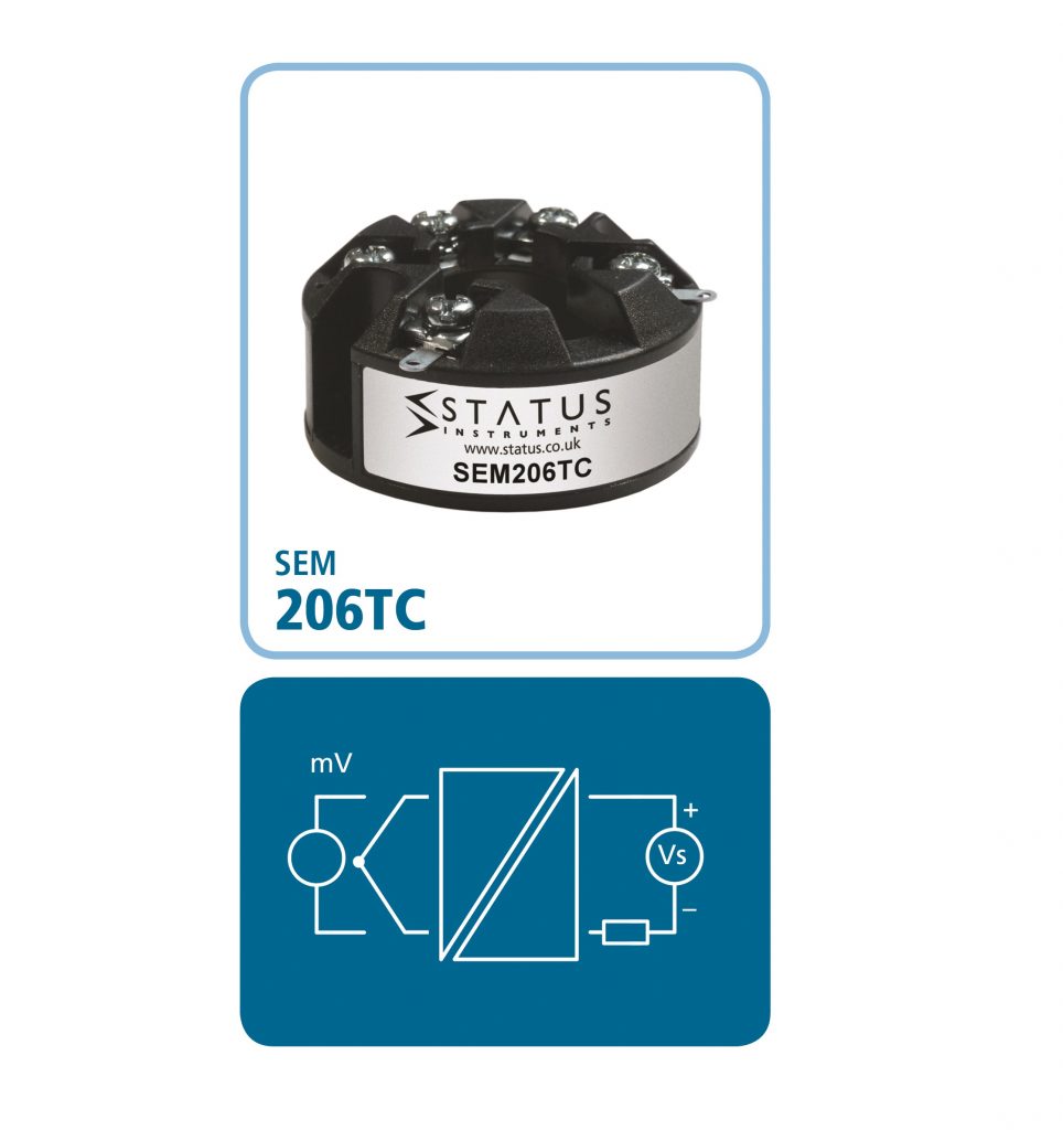 SEM206/TC Programmable Thermocouple In Head Transmitter