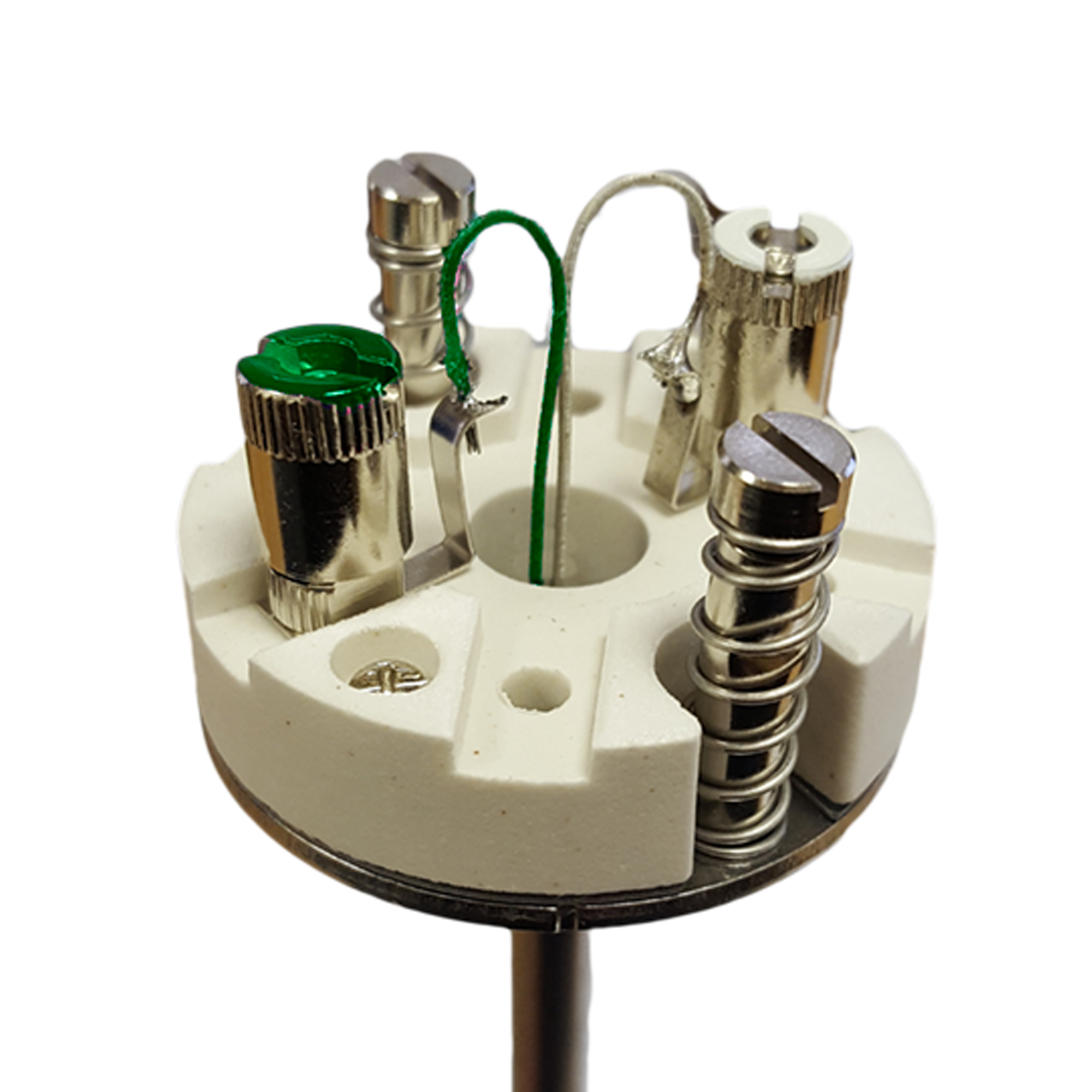 Spring Loaded Type K Thermocouple Insert with Ceramic Block (250°C)