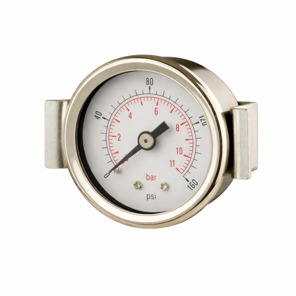 Panel Mounting Pressure Gauge With Clamp - 63mm