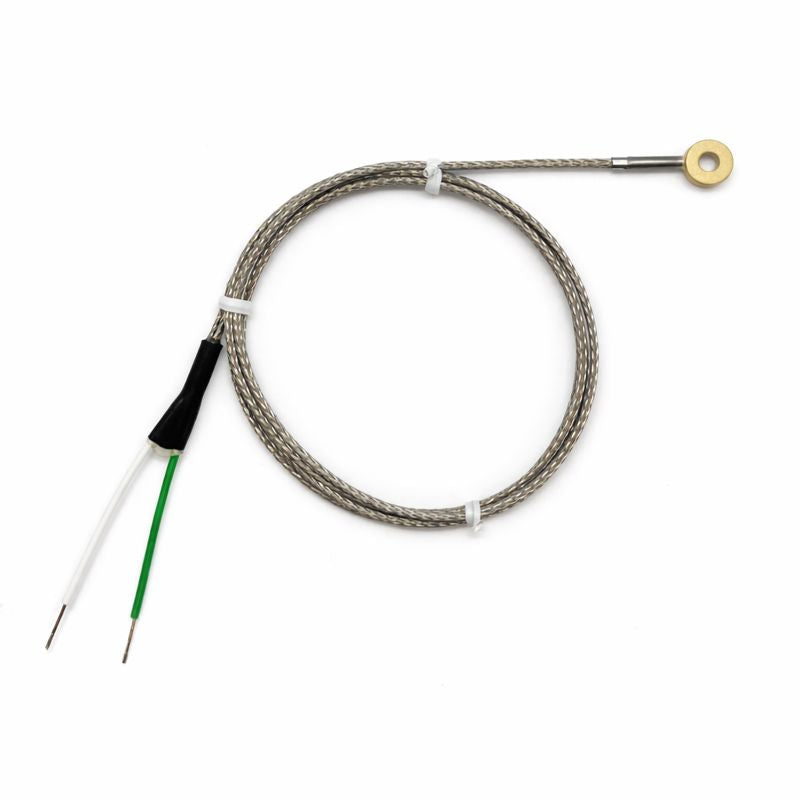 Thermocouple with cable on a white background